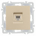 Розетка телефонная RJ-11 без рамки Arte Milano am-206 206.51-1.shampan