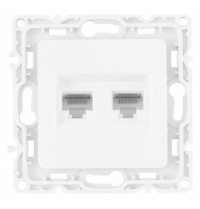 Розетка Ethernet RJ-45 без рамки Arte Milano am-217 217.45-2.white