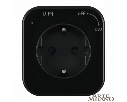 Розетка с заземлением на треке Arte Milano Am-track-sockets 380022TS/ES Black