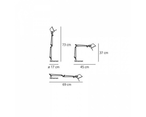 Настольная лампа офисная Artemide  A011800