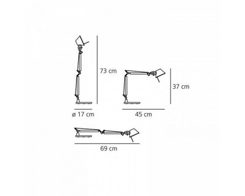 Настольная лампа офисная Artemide  A011830