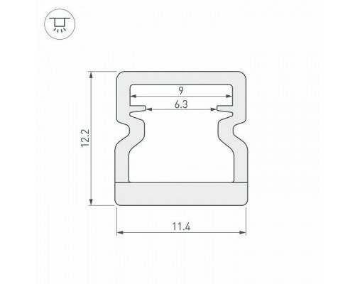 Профиль накладной Arlight WPH 023302(1)