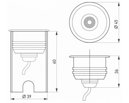 Встраиваемый светильник Arlight Aqua 28056