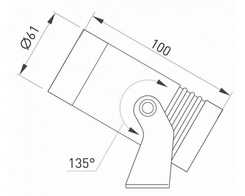 Настенно-потолочный прожектор Arlight Ray 032557