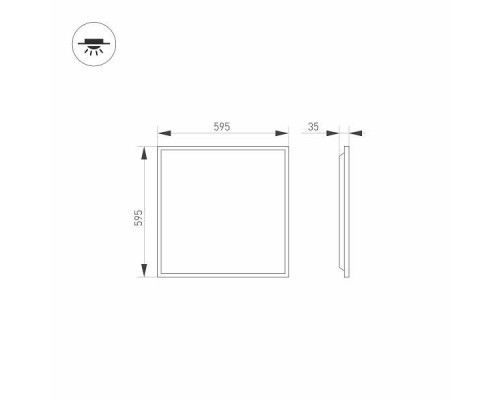 Светильник для потолка Армстронг Arlight TITAN 032783
