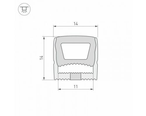 Короб накладной гибкий Arlight WPH 040286