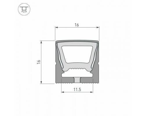 Профиль накладной гибкий Arlight WPH-FLEX 045774