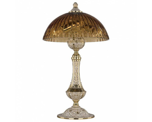 Настольная лампа декоративная Bohemia Ivele Crystal 7100 71100L/25 GW Amber/H-1K