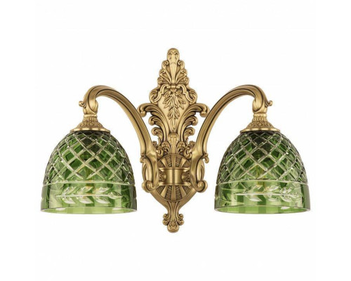 Бра Bohemia Ivele Crystal 7209 7209B15/2/175 FP P1 D Clear-Green/H-1J