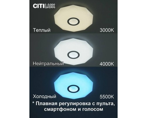 Накладной светильник Citilux Диамант Смарт CL713A30G