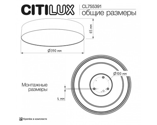 Накладной светильник Citilux BART CL755391