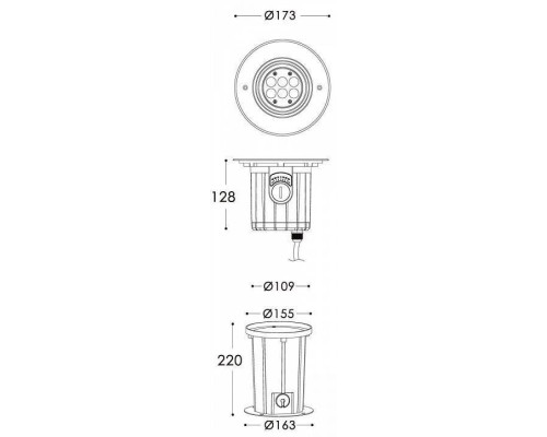 Встраиваемый в дорогу светильник Deko-Light Soft Flex 7 730267