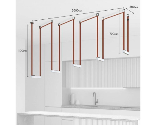 Комплект трековой системы Denkirs Belty SET DK55SET17-01-BR