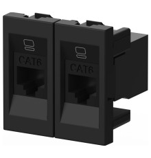 Розетка двойная Ethernet RJ-45 без рамки Elbi Eleсtriс Moda Vox 611-044832-248