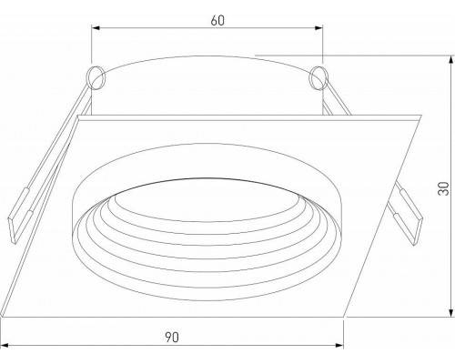 Встраиваемый светильник Elektrostandard Senso a064248