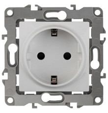 Розетка с заземлением, без рамки Эра Эра 12 12-2001-01