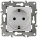 Розетка с заземлением, без рамки Эра Эра 12 12-2001-01