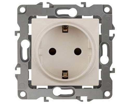Розетка с заземлением, без рамки Эра Эра 12 12-2001-02