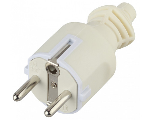 Вилка прямая с заземлением Эра  V4(W)