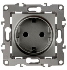 Розетка с заземлением, без рамки Эра Эра 12 12-2001-12