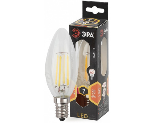 Лампа светодиодная Эра F-LED F-LED B35-7W-827-E14