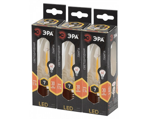 Лампа светодиодная Эра F-LED F-LED B35-7W-827-E14