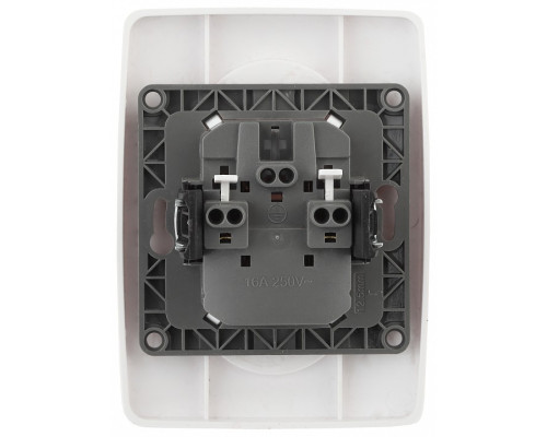 Розетка двойная без заземления Эра Эра 12 12-2107-01