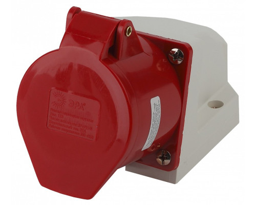 Розетка с заземлением Эра  R(OUT)-32-3P-PE-N-IP44