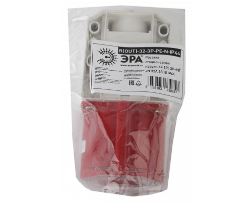 Розетка с заземлением Эра  R(OUT)-32-3P-PE-N-IP44