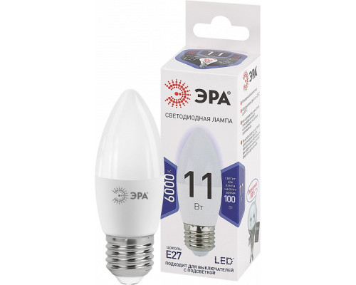 Лампа светодиодная Эра Стандарт LED B35-11W-860-E27