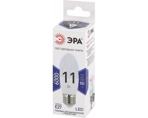 Лампа светодиодная Эра Стандарт LED B35-11W-860-E27