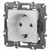 Розетка с заземлением, без рамки Эра Эра Elegance 14-2101-01