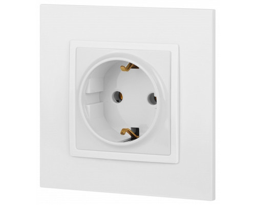 Розетка с заземлением, без рамки Эра Эра Elegance 14-2101-01