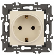 Розетка с заземлением, без рамки Эра Эра Elegance 14-2101-02