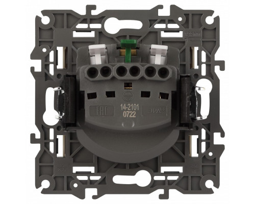 Розетка с заземлением, без рамки Эра Эра Elegance 14-2101-02