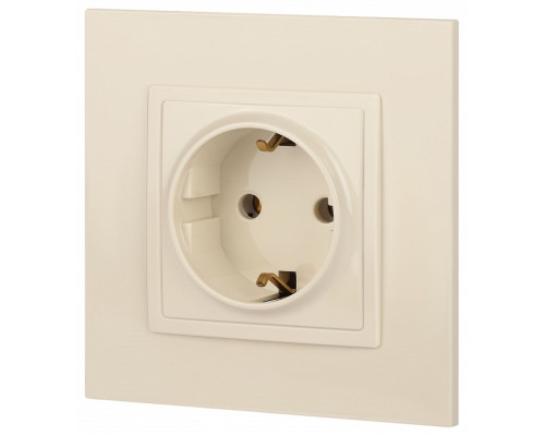 Розетка с заземлением, без рамки Эра Эра Elegance 14-2101-02