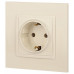 Розетка с заземлением, без рамки Эра Эра Elegance 14-2101-02