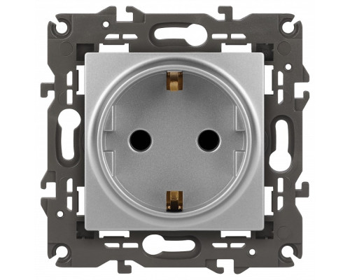 Розетка с заземлением, без рамки Эра Эра Elegance 14-2101-03