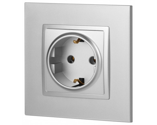 Розетка с заземлением, без рамки Эра Эра Elegance 14-2101-03