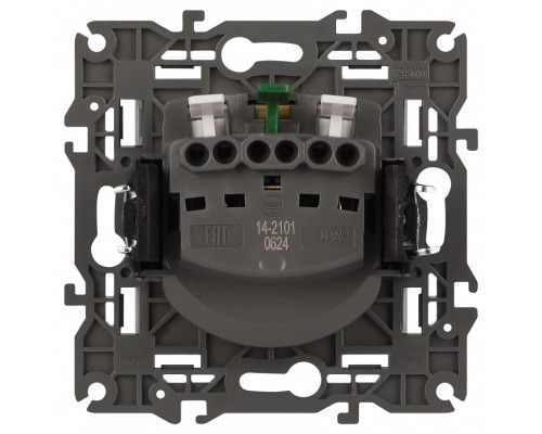 Розетка с заземлением, без рамки Эра Эра Elegance 14-2101-03