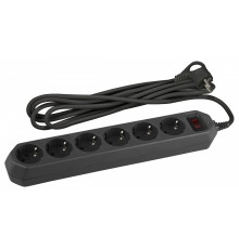 Удлинитель с выключателем Эра  USF-6es-5m-B-BOX