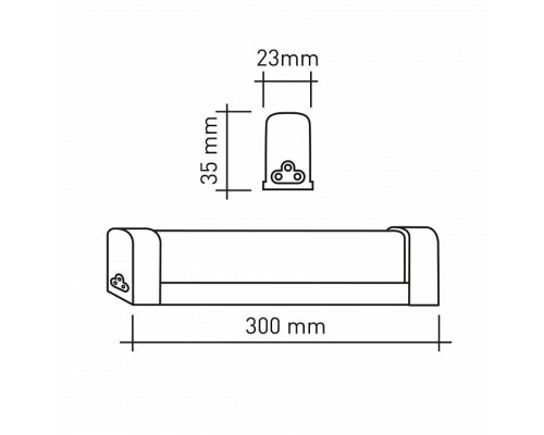 Накладной светильник Эра  LLED-04-0-40K-004