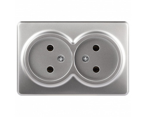 Розетка двойная без заземления Эра Эра Эксперт 11-2202-03