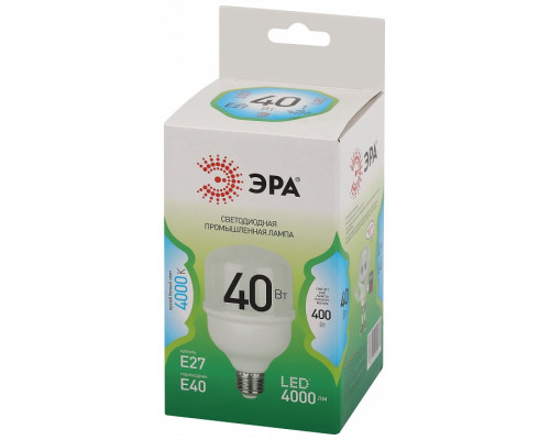 Лампа светодиодная Эра Green Line E27/E40 40Вт 4000K LED POWER T80-40W-840-E27/E40 GL