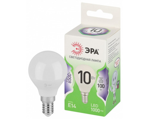 Лампа светодиодная Эра Green Line LED P45-10W-865-E14 GL