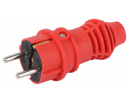 Вилка прямая с заземлением Эра  VX13-R-IP44