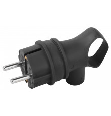 Вилка угловая с заземлением Эра  VX12-B-IP44