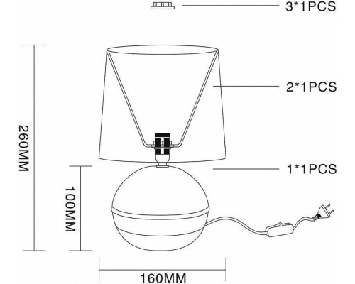 Настольная лампа декоративная Escada Nymph 10169/L Beige