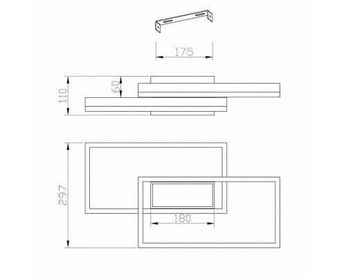 Потолочная люстра Escada Twins 10242/3LED