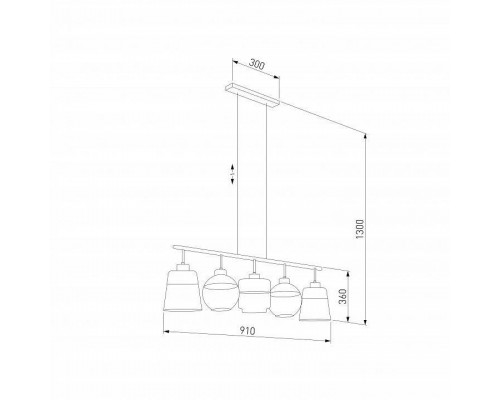 Подвесной светильник TK Lighting Amber 2382 Amber